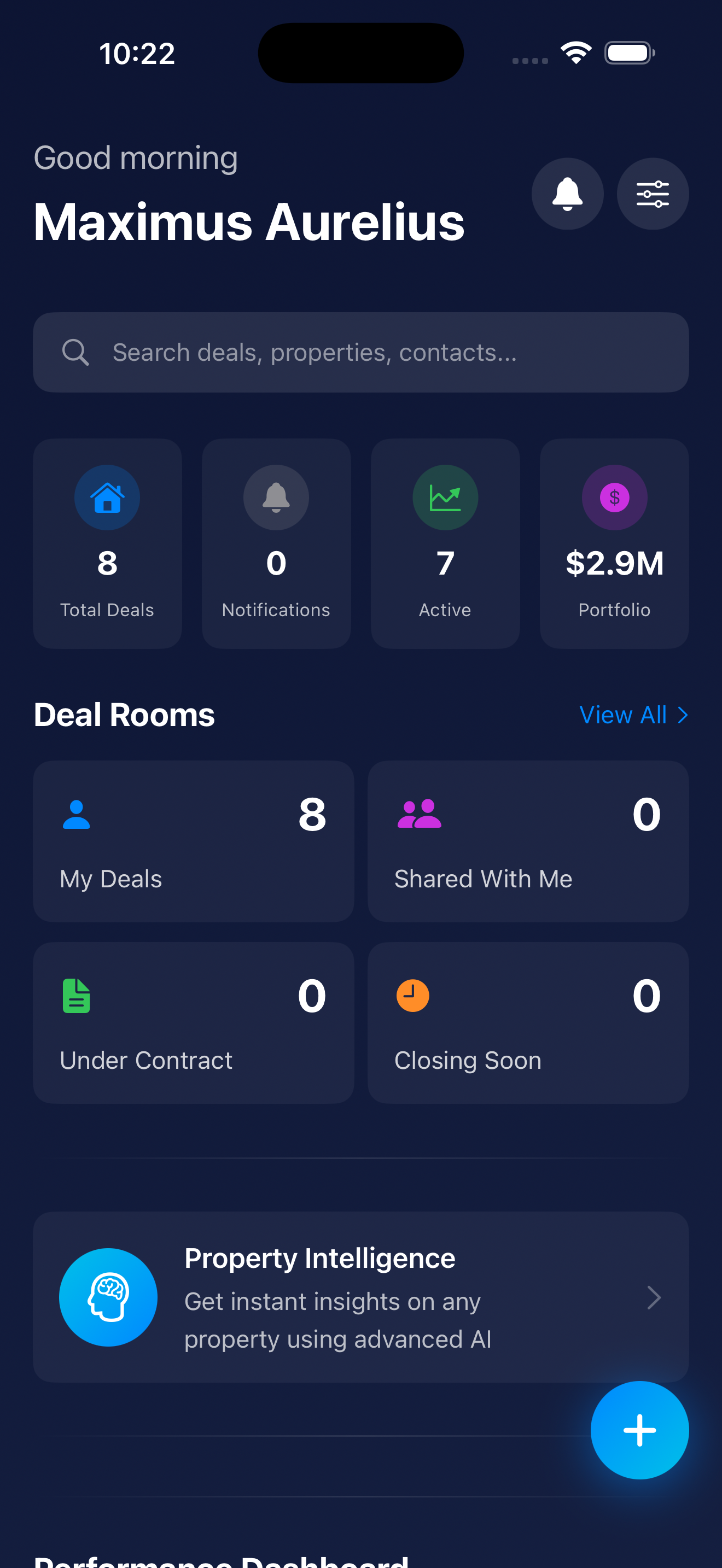 Zonely Home Screen Overview